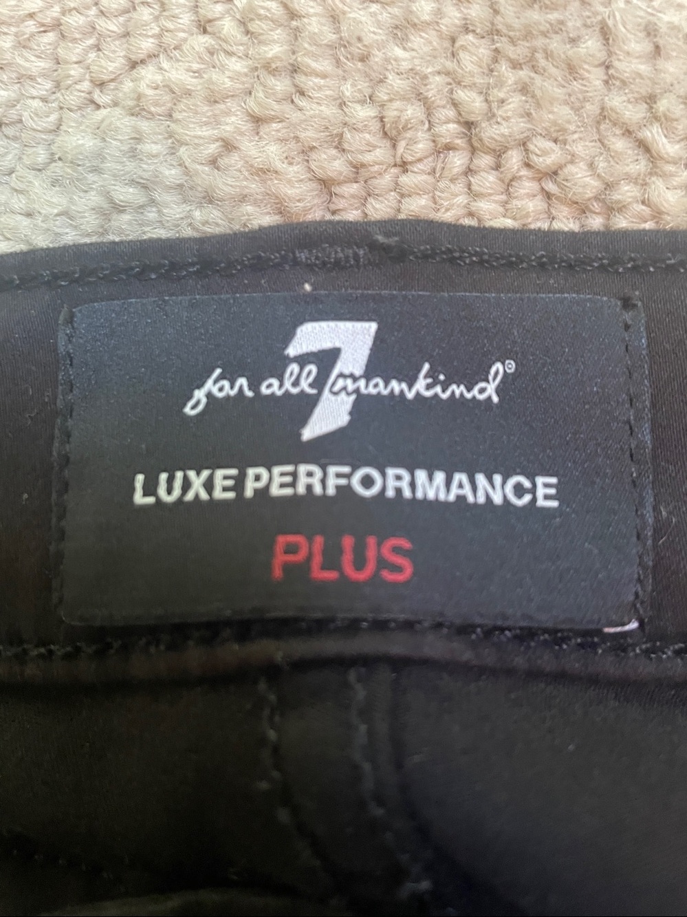 Seven for all mankind men’s black pant, 31